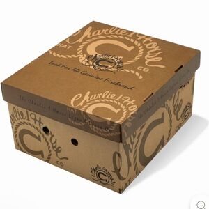 Charlie 1 Horse Hat Co. Storage BOX- Western Cowboy Hat Box Rope Lariat Print